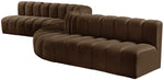 Arc - Velvet 8 Piece Curved Modular Sofa