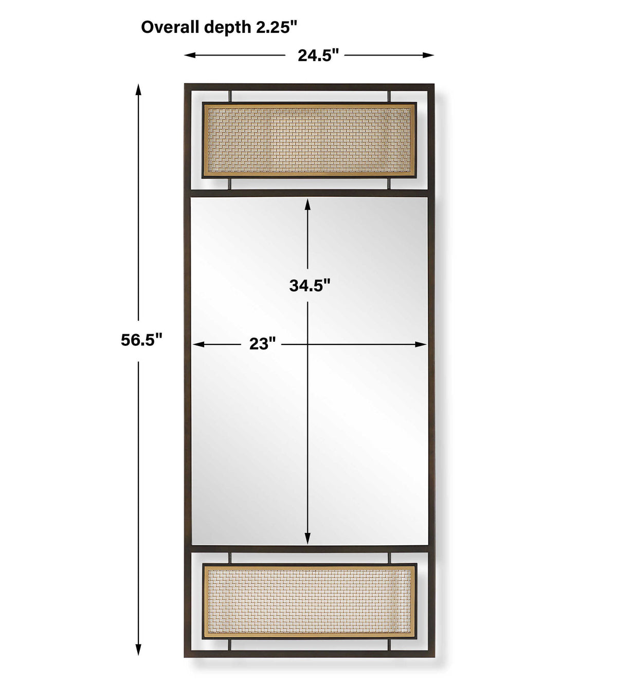 It's A Mesh - Mirror - Brass / Bronze