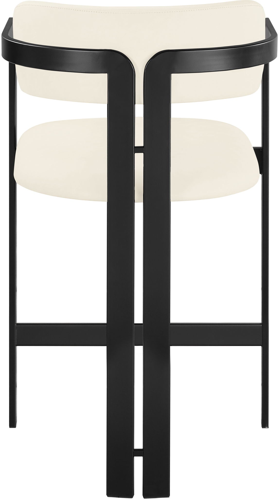 Aurum - Vegan Leather Upholstered Counter Stool With Graphite Black Base