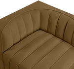 Rummi - Velvet Performance Fabric Upholstered 2 Piece Modular Loveseat