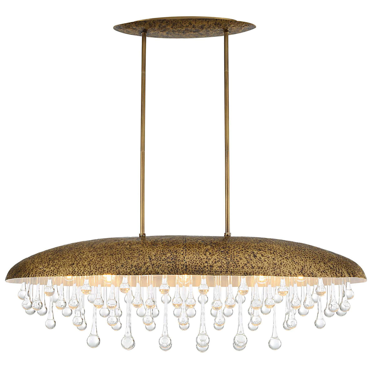 Downpour - 10 Light Pendant - Oval