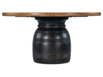 Big Sky - Round Dining Table - Light Brown / Black