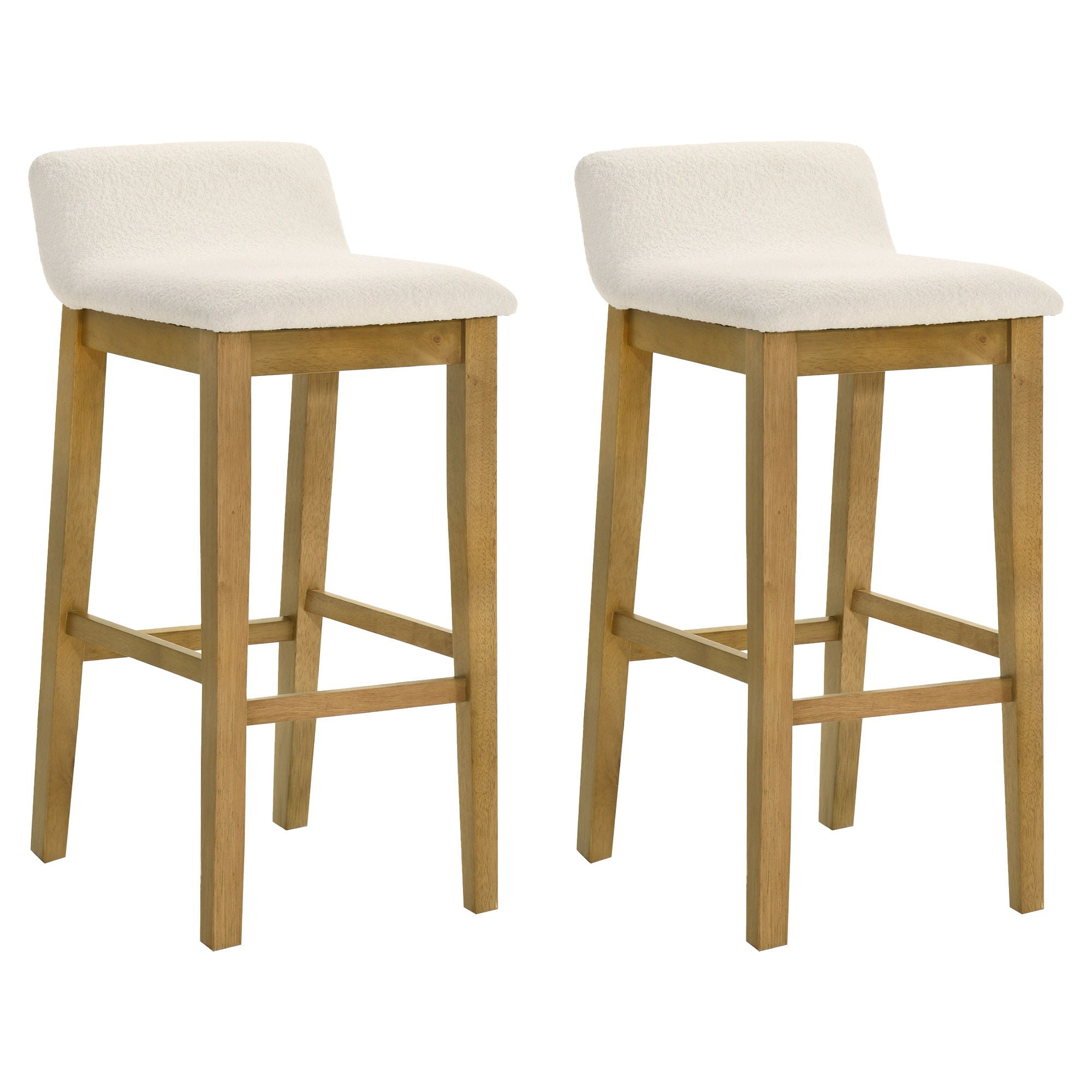 Annikah - Modern Transitional Wood Bar Height Kitchen Bar Stool