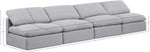 Indulge - Linen 4 Seat Modular Armless Sofa