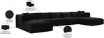 Shaggy - 7 Piece Modular Sectional With 2 Ottomans