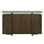 Dillon - Server With Marble Top - Natural / Walnut