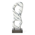 Double Vision - Sculpture - Black / Bronze / White