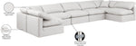 Indulge - Faux Leather 7 Piece Modular U-Shaped Sectional
