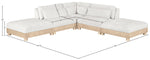 Turin - Chenille Fabric Upholstered Modular Sectional - White