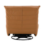 Talmon - Recliner With Swivel - Orange Synthetic Leather