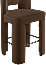 Zuno - Velvet Performance Fabric Upholstered Bar Stool (Set of 2)
