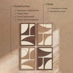 Cadence - 4 Piece Two-Color Wall Art