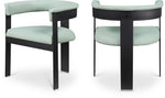 Romeo - Faux Leather Dining Chair With Black Base (Set of 2)