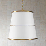 Triad - 4 Light Pendant - Brass / White
