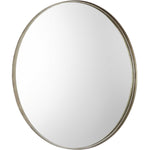Agoura - 48" Round Mirror - Silver