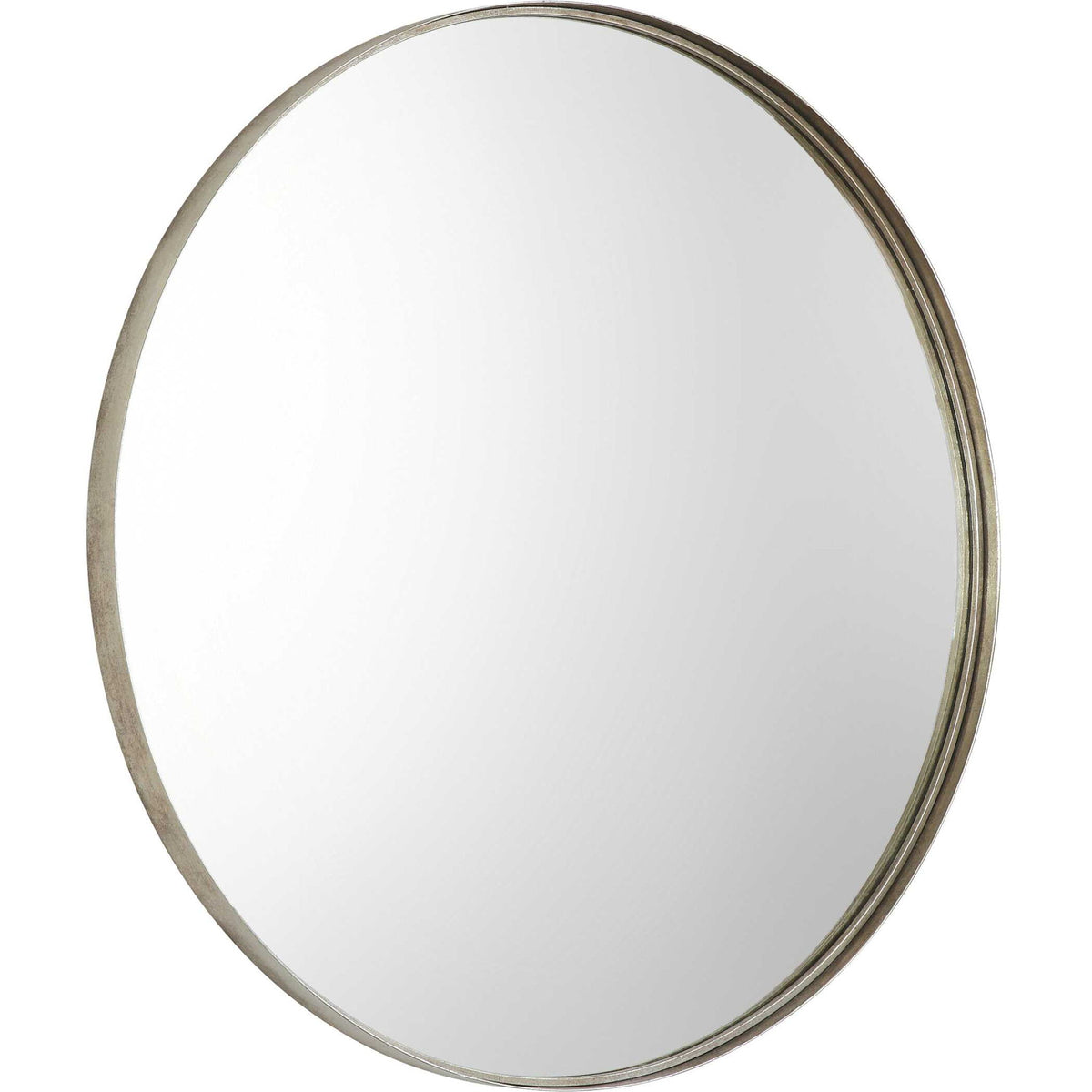 Agoura - 48" Round Mirror - Silver