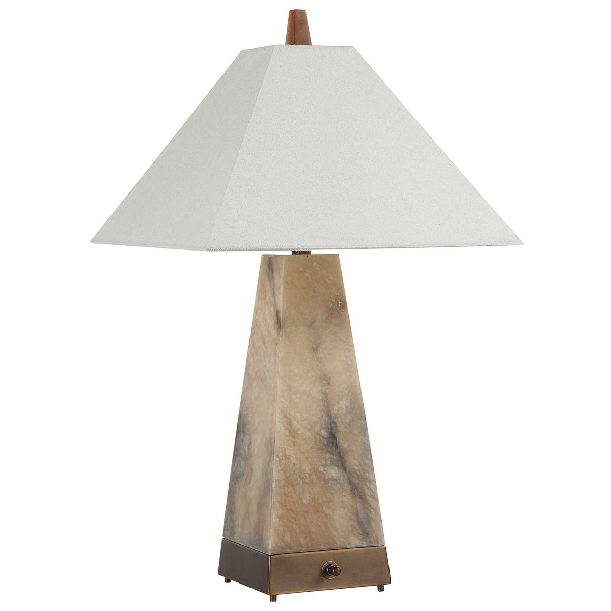Lit Pyramid - Table Lamp - Beige