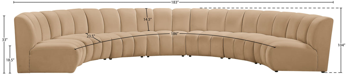 Infinity - 7 Piece Modular Sectional - Camel