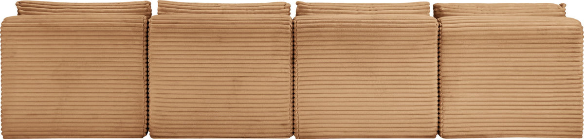 Shaggy - Fabric 4 Seat Modular Armless Sofa