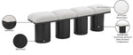 Pavilion - 4 Piece Modular Bench With Black Base