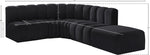 Arc - Velvet 5 Piece Corner Modular Sofa