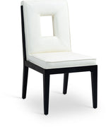 Gwendolyn - Faux Leather Dining Side Chair With Black Frame (Set of 2)