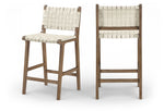 Entwine - Vegan Leather Upholstered Counter Stool - Painted Brown