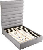 Adam - Boucle Fabric Bed With 89" Headboard
