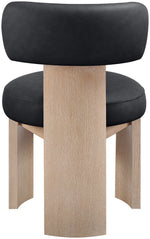 Atelier - Vegan Leather Upholstered Dining Chair (Set of 2) - Painted Natural Frame