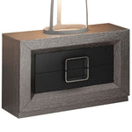 Enzo - Nightstand - Gray / Silver