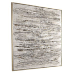 Scribbles - Hand Painted Canvas - Black / Brown / Gray