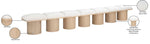 Pavilion - 7 Piece Modular Bench With Natural Base