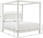 Salina - Linen Textured Fabric Upholstered Bed