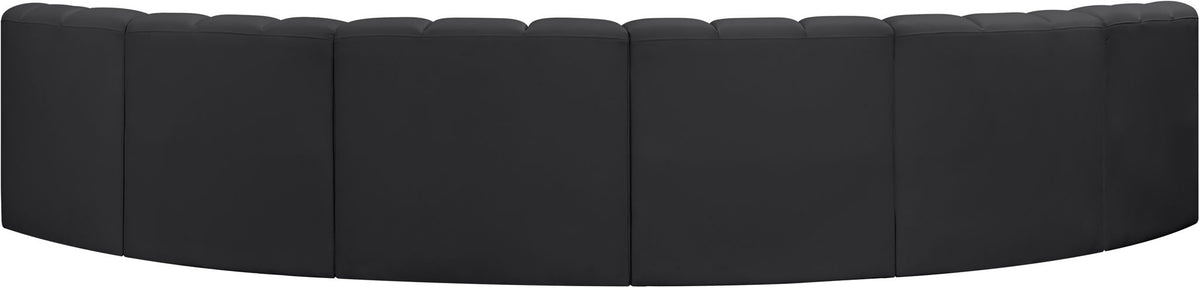 Arc - Faux Leather 6 Piece U-Shaped Modular Sofa