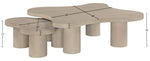 Cove - Oak Veneer And Solid Wood 2 Piece Coffee Table