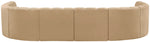 Arc - Velvet Modular U-Shaped Sectional