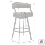 Saturn - Bar Height Bar Stool - Auburn Bay