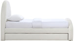 Andaz - Chenille Fabric Upholstered Trundle Bed