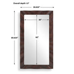 Wrinkle - Wavy Wood Mirror - Woodtone