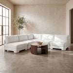Hammond - Velvet Performance Fabric Upholstered 5 Piece Armless Sectional