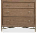 Sonnet - Three-Drawer Nightstand - Dark Gray / Light Brown