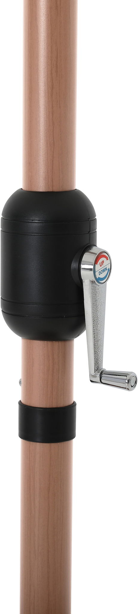 Amalfi - Aluminum Patio Umbrella - Black Base / Light Brown Pole