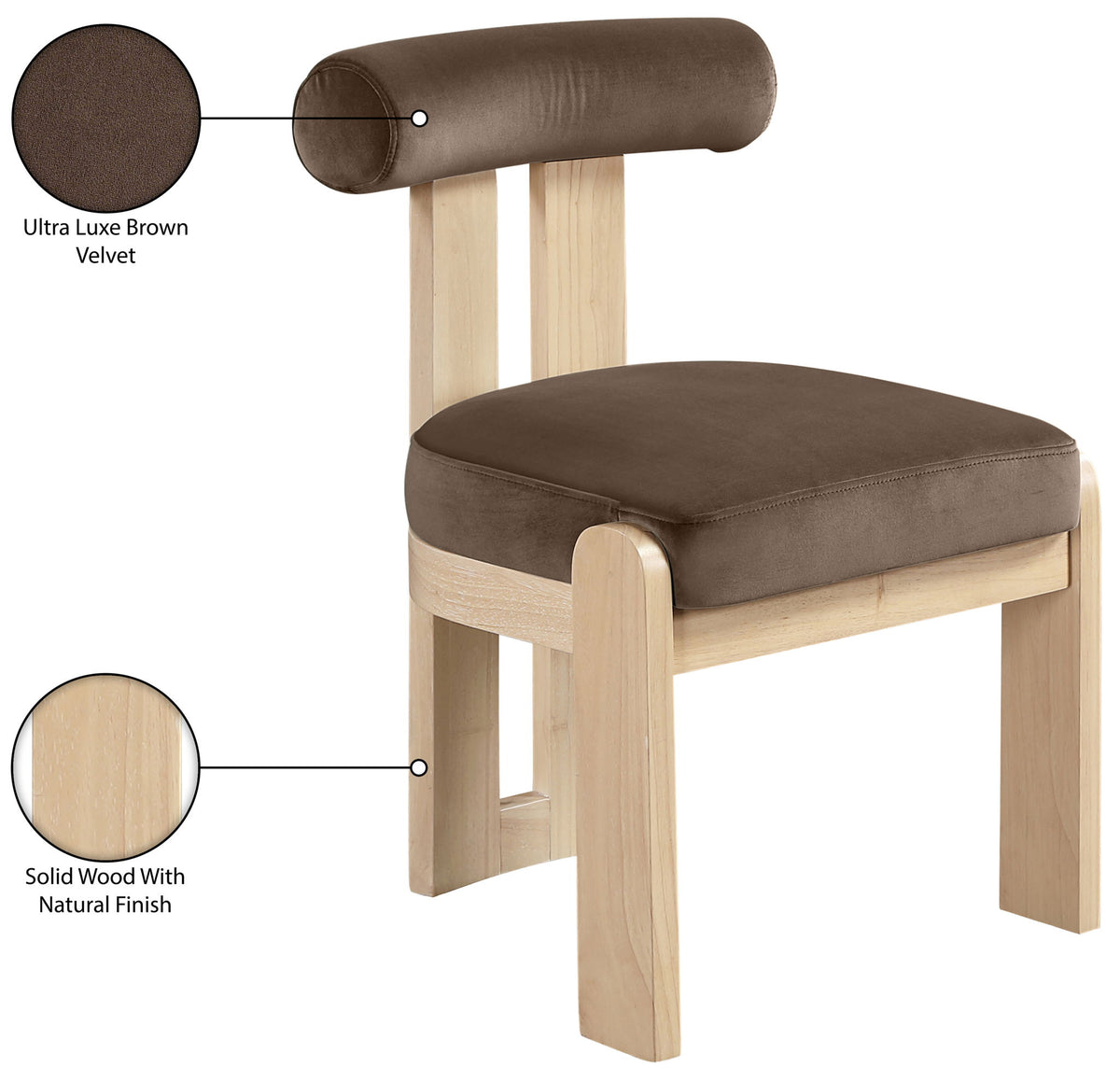 Arienzo - Performance Fabric Upholstered Dining Chair (Set of 2) - Natural Base