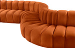 Arc - Velvet 8 Piece Curved Modular Sofa