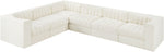 Rummi - Velvet Performance Fabric Upholstered 6 Piece Modular Sectional