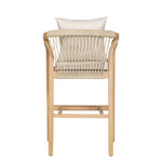 Delfina - 5-Piece Outdoor Bar Dining Set - Natural Eucalyptus