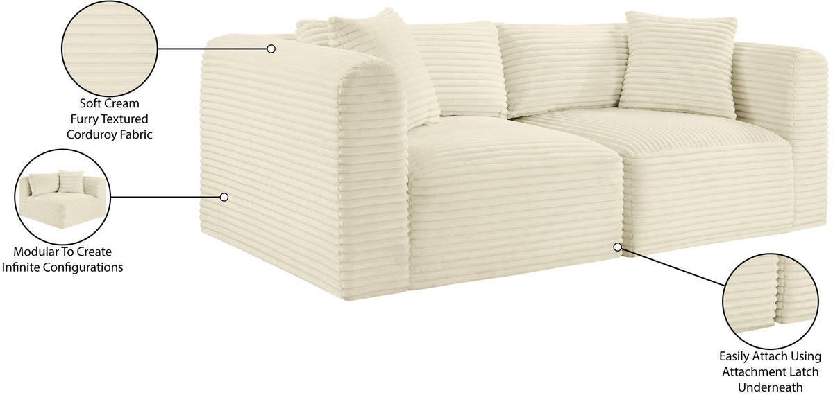 Shaggy - 2 Seat Modular Sofa