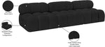 Ames - 3 Seat Modular Armless Sofa