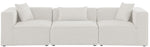 Cube - Linen Modular 3 Seat Sofa