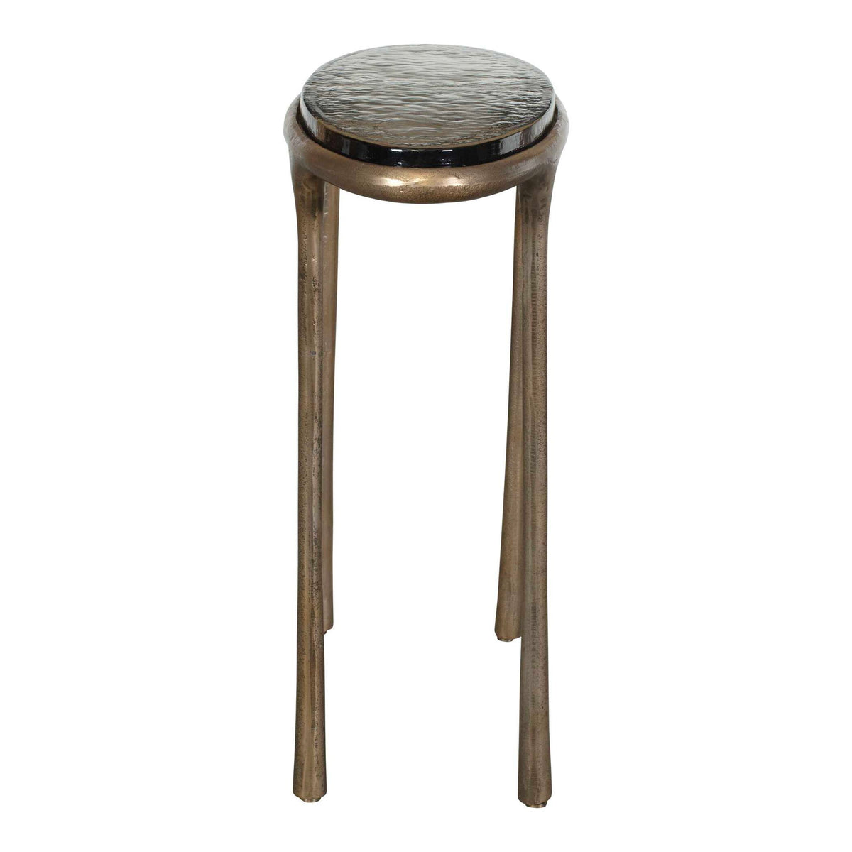Ata - Oval Accent Table - Brass